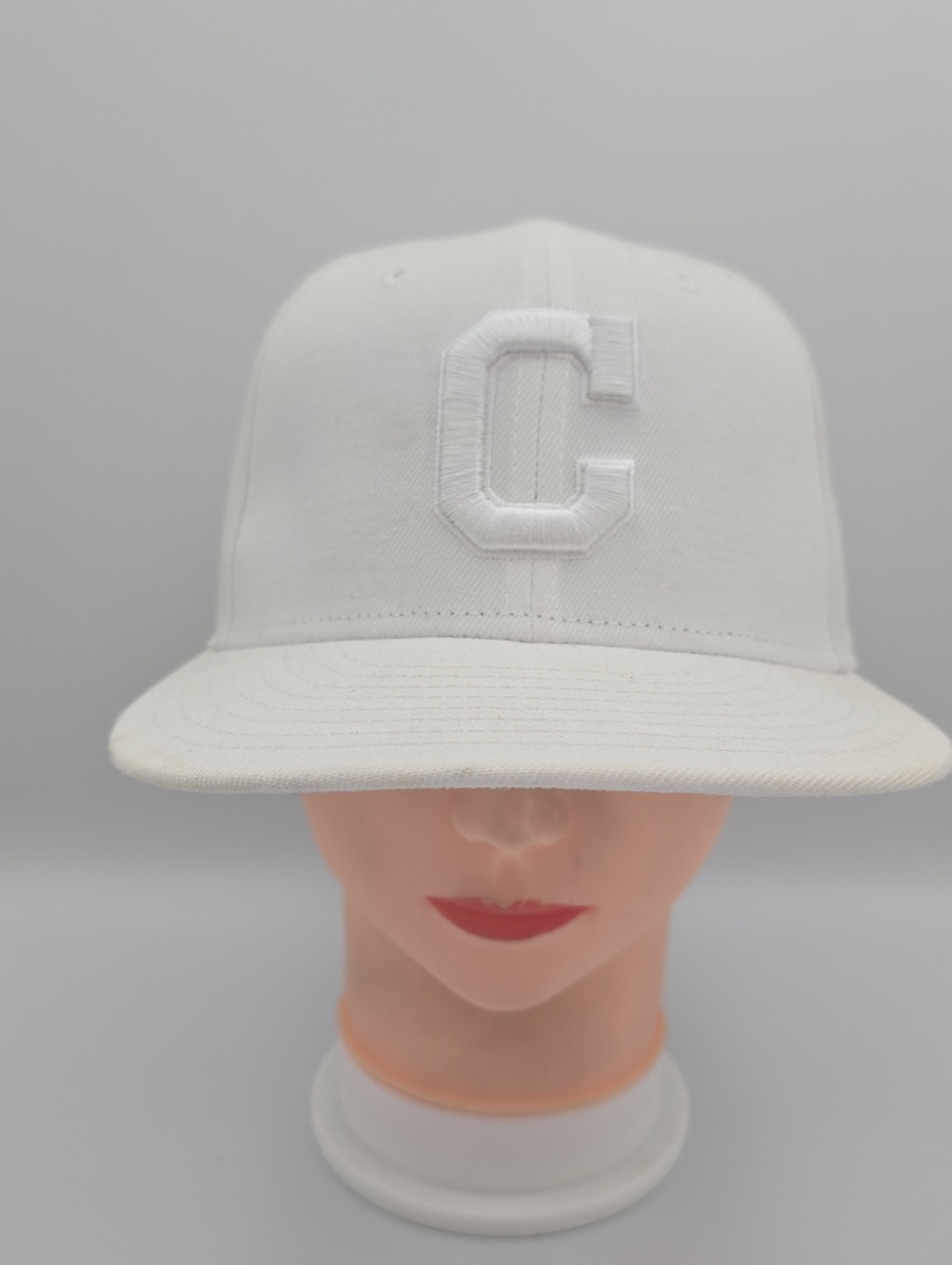 New Era 9Fifty Cleveland Guardians White On White Adjustable Snapback Hat